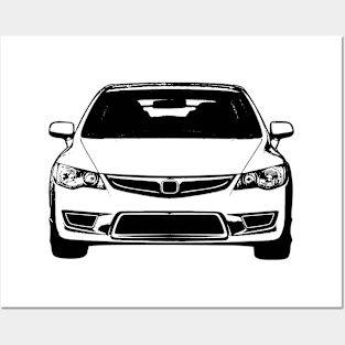 Civic Type R FD2 Sketch Art Posters and Art